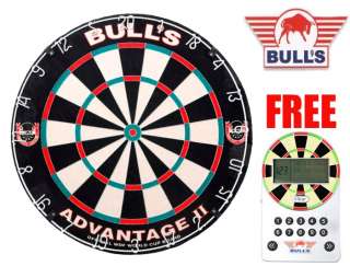 Bulls Advantage II Dartboard Dart Board Barney Free P&P  