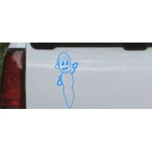 Mr. Hanky Cartoons Car Window Wall Laptop Decal Sticker    Blue 36in X 