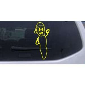 Mr. Hanky Cartoons Car Window Wall Laptop Decal Sticker    Yellow 46in 