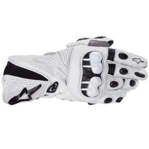   GP Plus Motorcycle Gloves   White (2X Large   3320 0310): Automotive