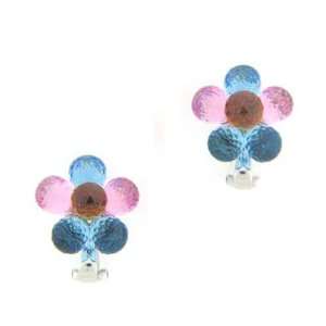  Multi Color Flower Earring: Jewelry