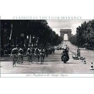  Tour Finish 22 x 30 vintage cycling poster: Home 