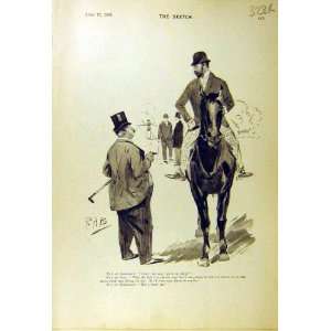  1895 Comedy Sketch Gent Horse Stowaway Bear Animal: Home 
