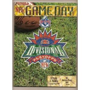 1997 NFL Divisional Playoffs Program Steelers Patriots 