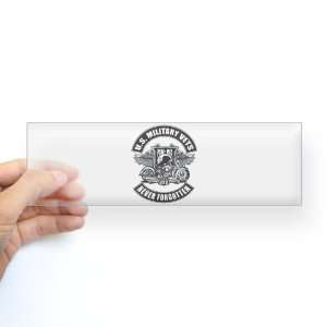   Sticker Clear US Military Vets POWMIA Never Forgotten: Everything Else