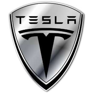  Tesla Motors Racing Car Bumper Sticker Decal 4x3.5 