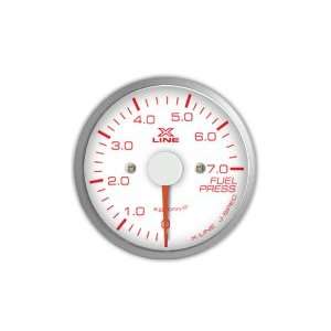   : STRI Racing X Line 60mm Fuel Pressure Gauge White Dial: Automotive