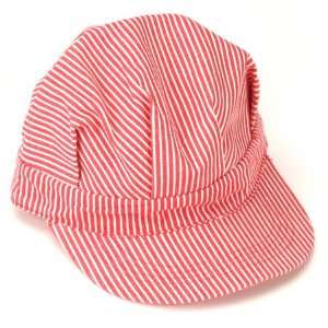  00055 Engineer Cap Child Red/White Stripe Toys & Games