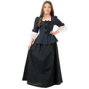  Deluxe Colonial Girl Kids Costume: Toys & Games