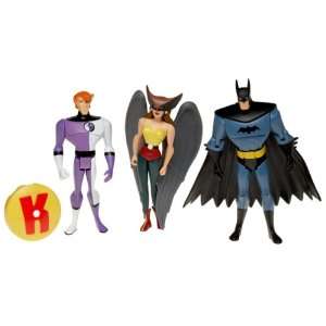  Justice League Unlimited Batman, Hawkgirl, & Elongated Man 