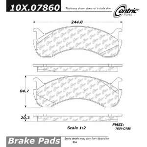  Centric Parts, 102.07860, CTek Brake Pads Automotive
