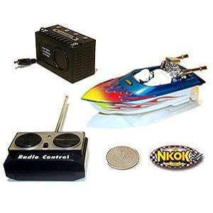  RC Muscle Mini Jet Boat Blue 49MHz: Toys & Games