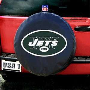  New York Jets NFL Spare Tire Cover (Black): Automotive