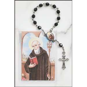   St Saint Benedict Prayer Card with One Decade Rosary: Everything Else