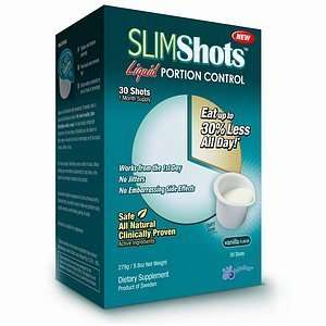 Slim Shots Slim Shots Liquid Portion Control, Shots, Vanilla 30 ct 