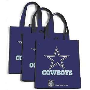  NFLs Dallas Cowboys Reusable Bags (3ct): Home & Kitchen