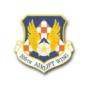  US Air Force 105th Airlift Wing Decal Sticker 5.5 