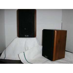  KLH 300S 100W 2 Way Bookshelf Speakers (Black with Wood 