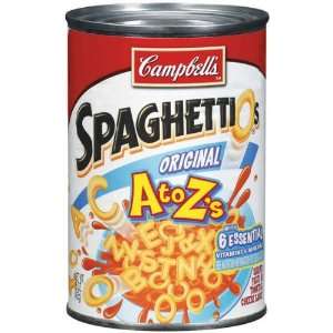 Campbells Pasta Spaghettios Original A To Zs   24 Pack  
