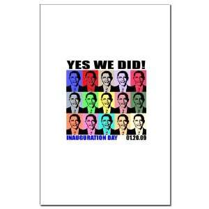  Yes We Did Inauguration Day Obama Mini Poster Print by 
