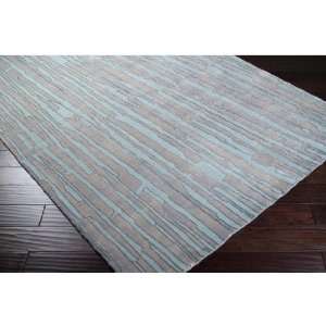  9 x 13 Winter Forest Blue Wool Area Throw Rug: Home 