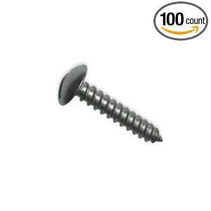 10X1 Slotted Truss Head Sheet Metal Screw (100 count):  