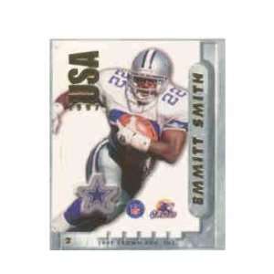  Emmitt Smith Dallas Cowboys Football Sticker   Stamp 