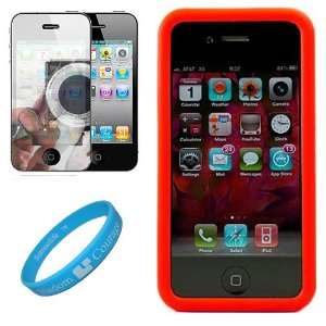  Red Rubberized Protective Soft Silicone Skin Cover Case 