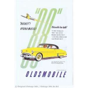  1950 Oldsmobile 88 Rocket Hydra matic Yellow Sedan 