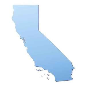  California(usa) Map Filled with Light Blue Gradient   24H 