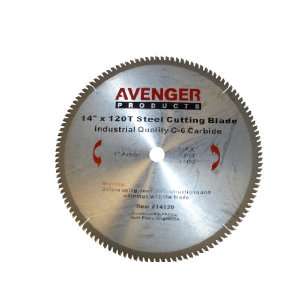 Avenger AV 14120 Steel Cutting Saw Blade, 14 inch by 120 tooth,1 inch 
