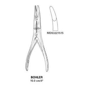  Rongeurs, Bohler   Double action, curved tip, 6 inch , 15 cm   1 ea