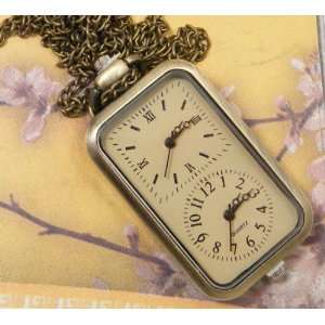  Roman and Arabic Numeral watch Watch Pendant Clock With 15 Chain In 