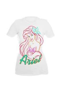  Disney The Little Mermaid Ariel Color Lines Girls T Shirt 