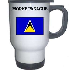  Saint Lucia   MORNE PANACHE White Stainless Steel Mug 
