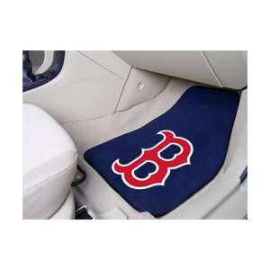  2 PC Boston Red Sox Carpeted Front Car Mats: Everything 