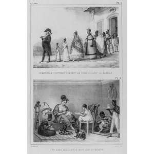   Official,Children,Wife,Servants,walking,1836: Home & Kitchen