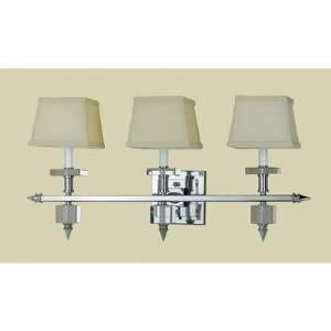 AF Lighting 6767 3W Cluny Three Light Wall Sconce in Polished Chrome