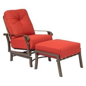 Woodard Cortland Cushion Spring Lounge Chair & Ottoman Set  :  