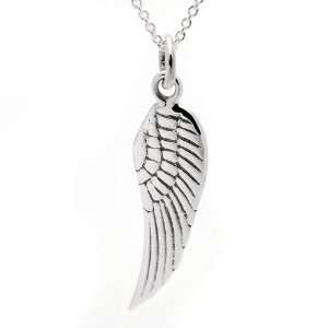  Sterling Silver Angel Wing Pendant and Charm with Free 