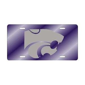  Kansas State Wildcats Purple Laser Cut License Plate 