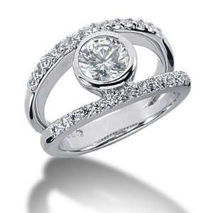  1.55 Ct Diamond Diamond Ring Engagement Round cut 14k 