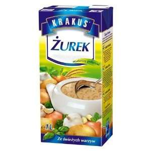 Krakus Zurek (1l/33.8fl Oz) Ready to eat Polish Sour Rye Soup  