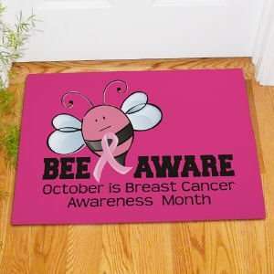  Bee Aware Breast Cancer Doormat Patio, Lawn & Garden