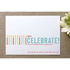   Candles Birthday Party Invitations by swe Health & Personal Care