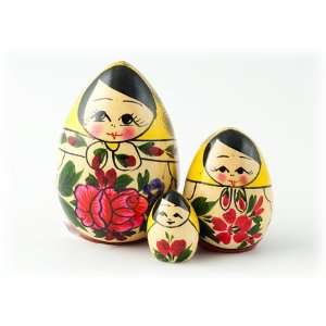  Semenov Egg Shaped Nesting Doll 