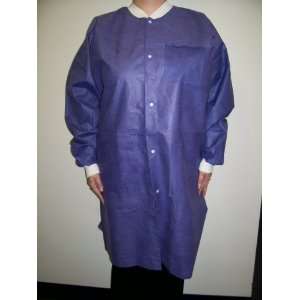  Valumax Disposable Lab Coat (Knee Length) Large, Blueberry 