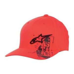  Alpinestars Riot Flexfit Hat   Small/Medium/Red 