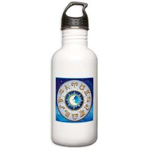    Stainless Water Bottle 1.0L Zodiac Astrology Wheel 