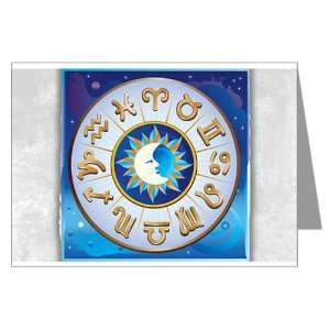  Greeting Card Zodiac Astrology Wheel 